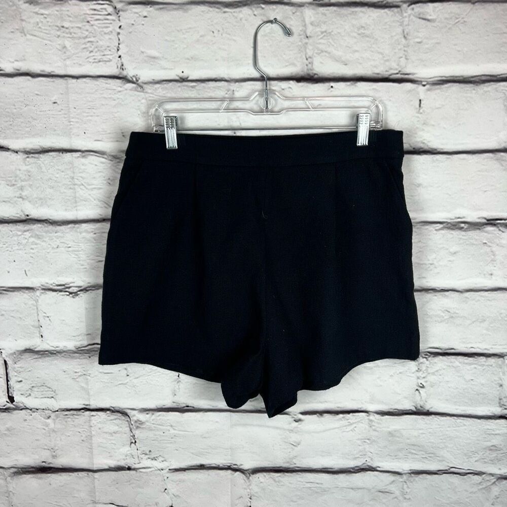 Maeve by Anthropologie Women's Black High-Rise Shorts Size 12 Casual pleated - Picture 3 of 8